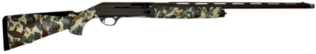 Picture of Sauer SASA1228CBFBOS SL-5 Waterfowl 12 Gauge 3.5" 3+1 28", Brown Cerakote Barrel/Rec, Fred Bear Old School Camo Furniture, LPA Front Sight, 5 Ext. Chokes Included