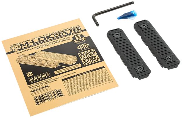 Picture of Strike Industries AR-CM-COVER-L-BK Cable Management Cover Long 3.14"L Black Polymer for M-Lok