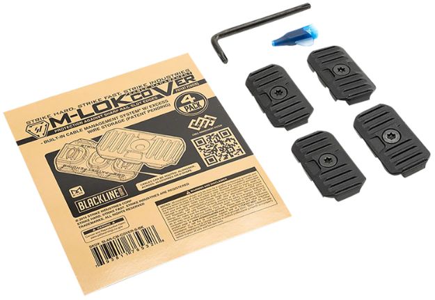 Picture of Strike Industries AR-CM-COVER-S-BK Cable Management Cover Short 1.57"L Black Polymer for M-Lok