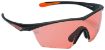 Picture of Beretta USA OC031A2354039FUNI Clash Shooting Glasses Scarlet Lens Black with Orange Accents Frame