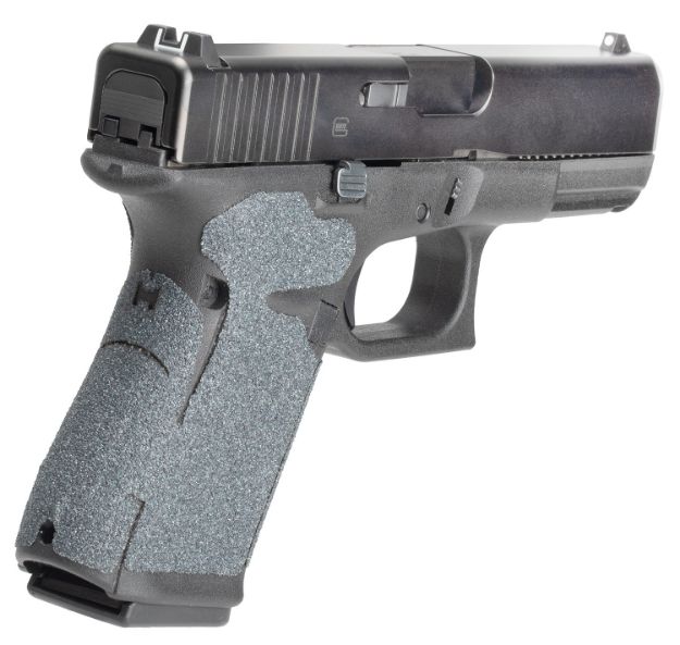 Picture of Hogue 17279 Wrapter Adhesive Grip made of Heavy Grit with Black Finish for Glock 19, 19 MOS & 44 Gen 5 (No Backstrap)