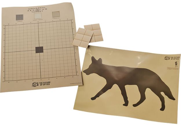 Picture of ATN ACMKIRTGCY Thermal Target Kit Coyote Paper 30" x 24" Brown Includes 12 Plasters/2 Targets