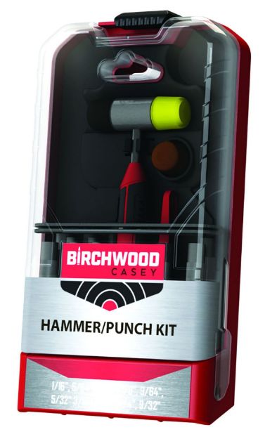 Picture of Birchwood Casey ARPNCHHMKIT Hammer & Punch Kit  Black/Red AR Platform Firearm 19 Pieces