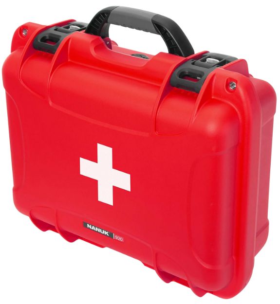 Picture of Nanuk 920S-000RD-PA0-FSA01 920 First Aid Case Red Resin w/ Latches