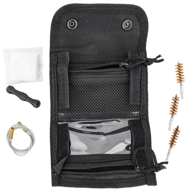 Picture of Remington Accessories 17459 Field Cable Cleaning Kit Multi-Caliber Pistol/Black Water Resistant Tri-Fold Nylon Case