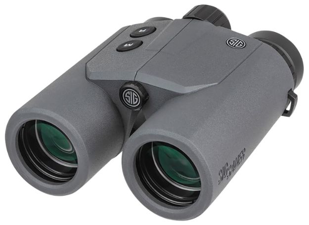 Picture of Sig Sauer Electro-Optics SOKCN101 Kilo Canyon Binocular Rangefinder Black Rubber Armor 10x 42mm 1200 yds Max Distance LED Display