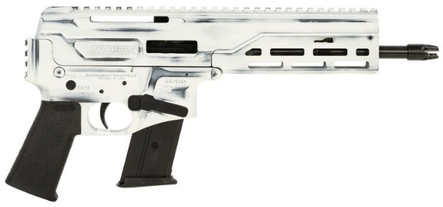 Picture of Diamondback DB1614L401 DBX CF 5.7x28mm 8" 20+1, Battleworn Storm Tropper White Rec, Picatinny End Cap, Black Magpul K Grip