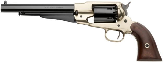 Picture of Pietta PF58BR448 1858 Army 44 Cal 8" 6rd Brass Frame, Blued & Octagon Barrel w/Walnut Grips