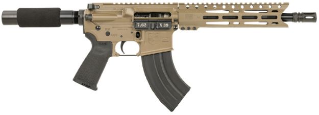 Picture of Diamondback DB1915O061 DB15  7.62x39mm 28+1 10", FDE, Carbon Lower, 9" M-LOK Handguard, Black Padded Buffer Tube/Magpul Grip