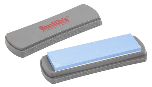 Picture of Smiths Products 51314 DualGrit Double-Sided Whetstone 6" Grit Sharpener Medium Gray