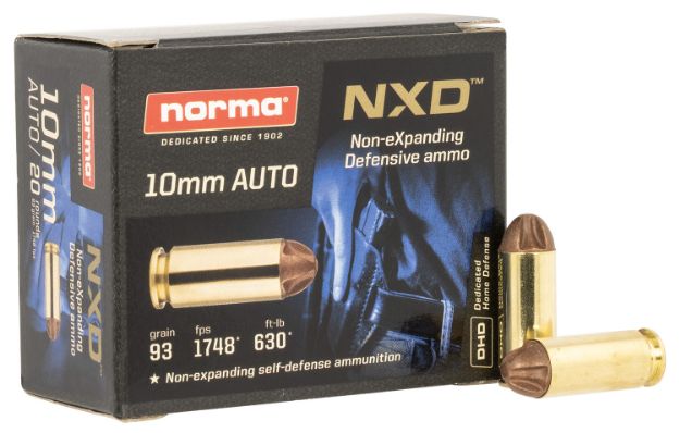 Picture of Norma Ammunition 611340020 Self Defense NXD 10mmAuto 93gr 20 Per Box/10 Case