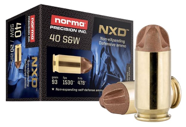 Picture of Norma Ammunition 611440020 Self Defense NXD 40S&W 93gr 20 Per Box/10 Case