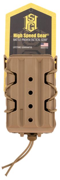 Picture of High Speed Gear 16TA01CB TACO V2 Coyote Brown Polymer, 2" Belt Clip/MOLLE U-Mount, Compatible w/ Rifle Mags