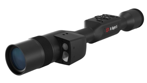 Picture of ATN DGWSXS5255LRF X-Sight 5 LRF Night Vision Rifle Scope Black Anodized 5-25x, 30mm Tube, Gen 5 Smart Mil Dot Reticle