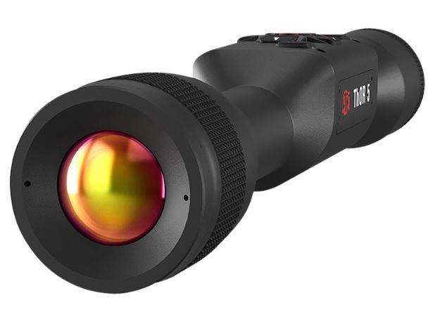 Picture of ATN TIWST5635A Thor 5 640 Thermal Rifle Scope, Black Anodized 3-24x Smart Mil Dot Reticle w/Zoom 640x480 12 Micron, 60 fps Resolution