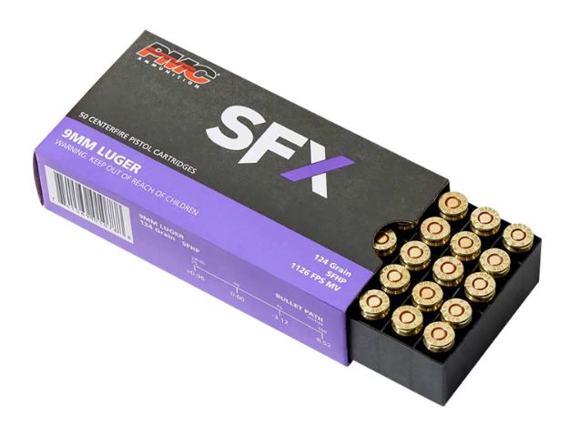 Picture of PMC 9SFX SFx  9mmLuger 124gr StarFire Hollow Point 50 Per Box/20 Case