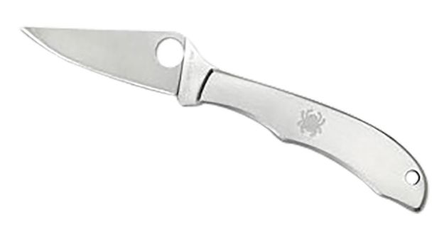 Picture of Spyderco C137P Honeybee  1.63" Folding Plain Satin 3Cr13MoV SS Blade/ Satin Stainless Steel Handle