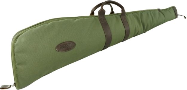 Picture of Boyt Harness GCRFUS48 Canvas Rifle Case 48" Green Waxed Canvas w/ Tanned Leather Accents Quilted Flannel Lining