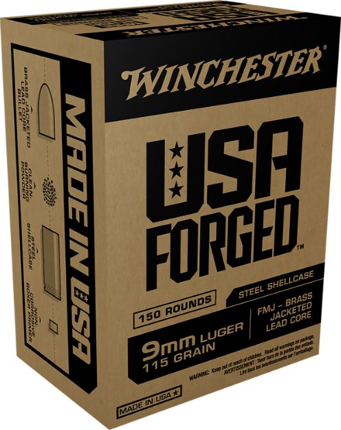 Picture of Winchester Ammo WIN9S USA Forged 9mmLuger 115gr Full Metal Jacket 150 Per Box/5 Case