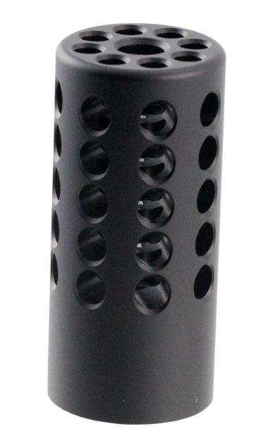 Picture of Tactical Solutions 1022CMPMB X-Ring Compensator Black Matte Aluminum with 1/2"-28 tpi Threads .920" Diameter for 22 LR Ruger 10/22