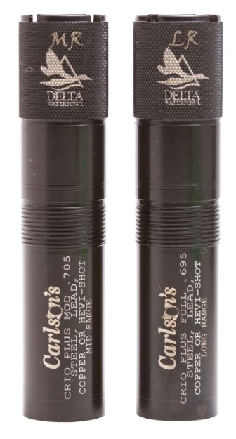 Picture of Carlson's Choke Tubes 07570 Delta Waterfowl  Benelli Crio Plus 12 Gauge Mid/Long Range Knurled 17-4 Stainless Steel