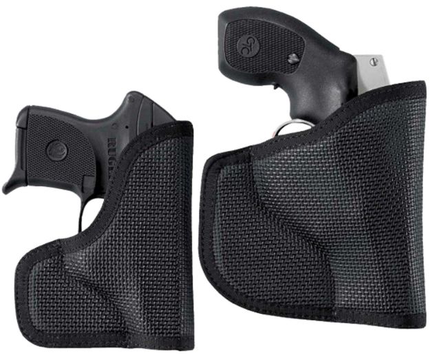 Picture of DeSantis Gunhide N38BJ8BZ0 Nemesis  Pocket Black Rubberized Fabric Fits Glock 43 Ambidextrous