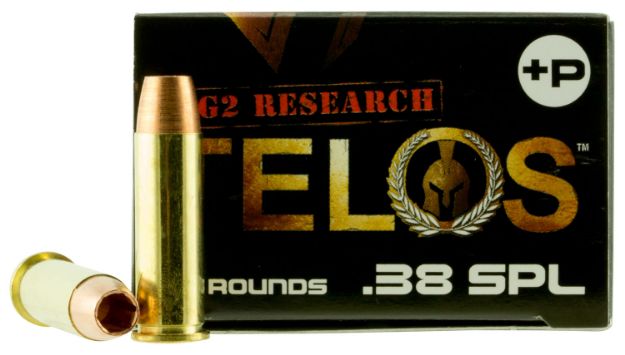 Picture of G2 Research G00618 Telos  38Special+P 105gr Fracturing Copper Hollow Point 20 Per Box/25 Case