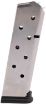 Picture of CMC Products 17130 Power Mag Railed 8rd 45 ACP Fits 1911 Government Stainless Steel w/ Black Base Pad