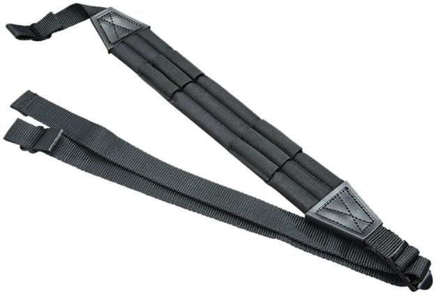 Picture of Butler Creek 26972 Ultra Padded Rifle Sling Black Nylon 48" OAL 1" Wide Features 6 Cartridge Loops