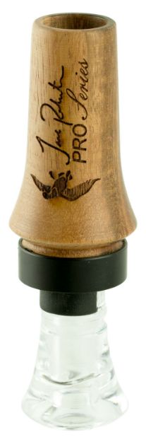 Picture of Duck Commander DCPROTW Jase Pro Series  Double Reed Mallard Hen Sounds Attracts Ducks Natural Tigerwood