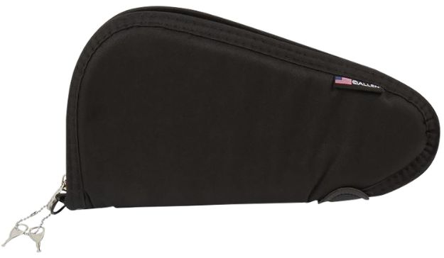 Picture of Allen 7411 Locking Handgun Case Black Endura, YKK Zippers & Foam Padding Includes 2 Keys 11" L