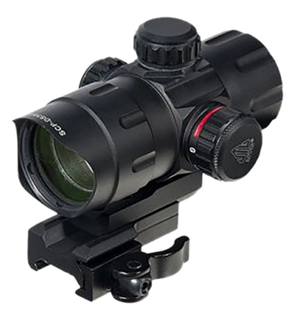 Picture of UTG SCPDS3840W 4.2" ITA Red/Green CQB DOT  Black Anodized 1 x 38 mm 4 MOA Red/Green Dot