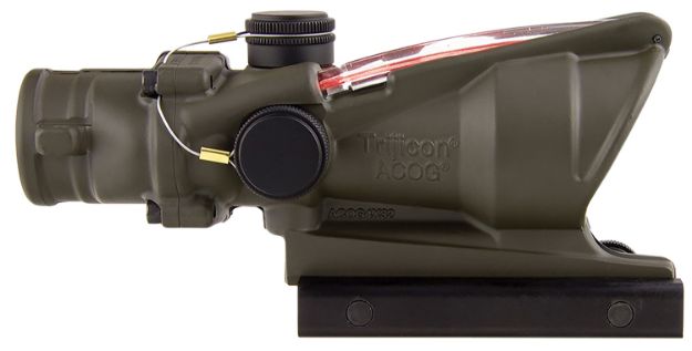 Picture of Trijicon 100309 ACOG  OD Green 4x32mm Illuminated Red Chevron .223/5.56 BDC Reticle