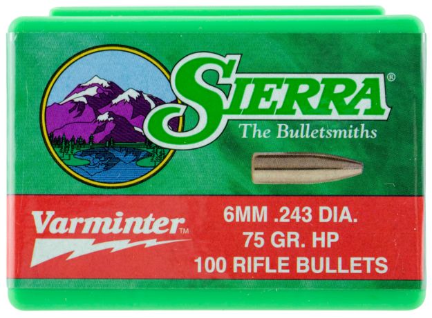 Picture of Sierra 1510 Varminter  6mm 75gr Hollow Point 100/Box