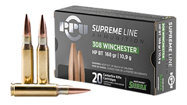 Picture of TR&Z PPMK308  Supreme Line 308 Win 168 gr Sierra MatchKing BTHP 20 Per Box/ 10 Case