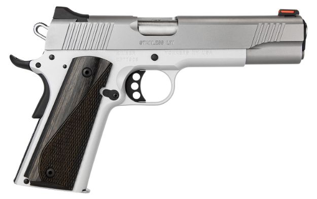 Picture of Kimber Mfg.,inc 3700593 Stainless LW Arctic 45ACP 8+1 5" Front Serrations Stainless Slide Smooth/Checkered Black/Gray Laminate Grip