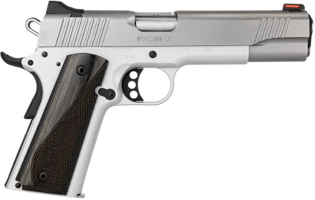 Picture of Kimber Mfg.,inc 3700594 Stainless LW Arctic 9mm 9+1 5" Front Serrations Stainless Slide Smooth/Checkered Black/Gray Laminate Grip