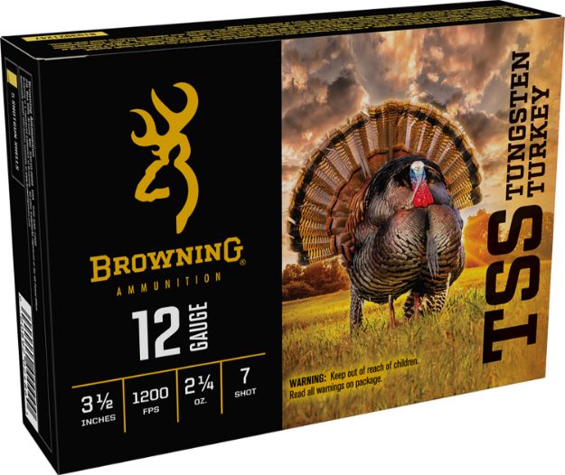 Picture of Browning Ammo B193921247 TSS Tungsten Turkey 12Gauge 3.50" 2 1/4oz Tungsten 7Shot 5 Per Box/10 Case