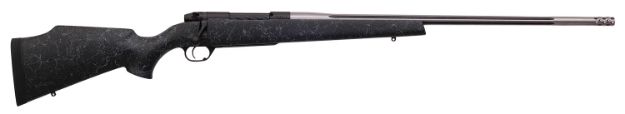 Picture of Weatherby MAM01N300WR8B Mark V Accumark 300 Wthby Mag 3+1 26" Barrel, Graphite Black Cerakote Finish, Gray Webbed Black Fixed Monte Carlo Stock