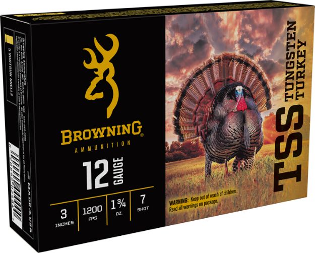 Picture of Browning Ammo B193921237 TSS Tungsten Turkey 12Gauge 3" 1 3/4oz Tungsten 7Shot 5 Per Box/10 Case