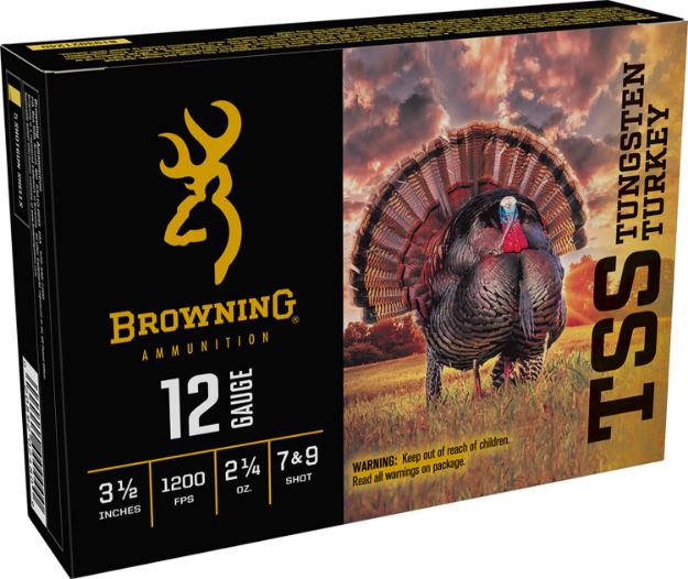 Picture of Browning Ammo B193921240 TSS Tungsten Turkey 12Gauge 3.50" 2 1/4oz Tungsten 7/9Shot 5 Per Box/10 Case