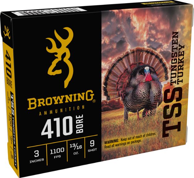 Picture of Browning Ammo B193924139 TSS Tungsten Turkey 410Gauge 3" 13/16oz Tungsten 9Shot 5 Per Box/20 Case