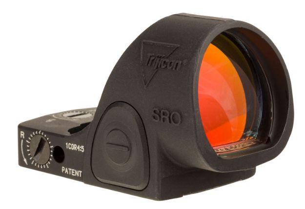 Picture of Trijicon 2500002 SRO  Matte Black 1 x 0.98" x 0.89" 2.5 MOA Red Dot