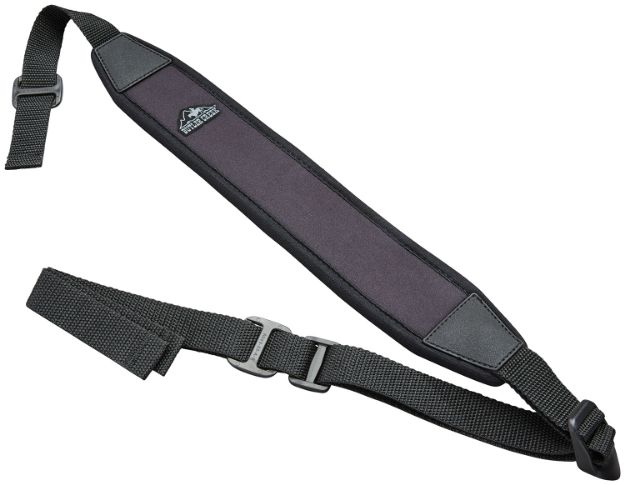 Picture of Butler Creek 80073 Easy Rider Rifle Sling Black Neoprene w/Sharkskin Back 48" OAL 2.5" Wide Adjustable Design