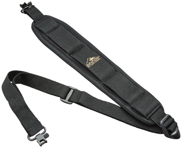 Picture of Butler Creek 81013 Comfort Stretch Rifle Sling Black Neoprene w/Non-Slip Grippers Adjustable Design & QD Swivels