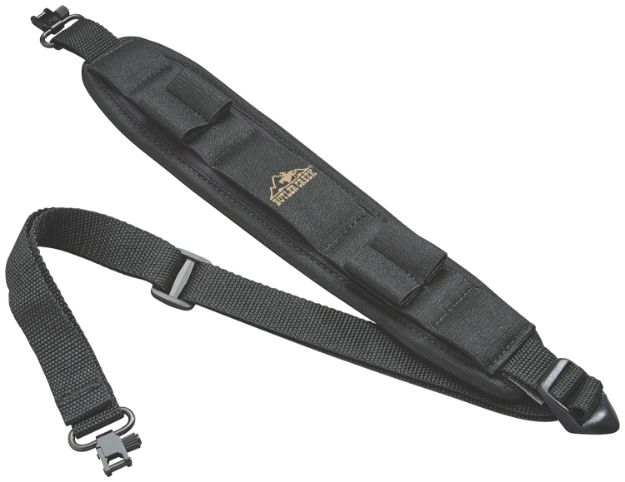 Picture of Butler Creek 81033 Comfort Stretch Alaskan Magnum Sling Black Neoprene w/Non-Slip Grippers 20-46" OAL Adjustable Design 1" Swivels