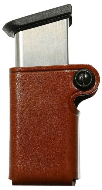 Picture of Galco SMC26 SMC Mag Case Single Tan Leather Belt Loop Compatible w/ Taurus PT945 Belts 1.75" Wide Ambidextrous Hand