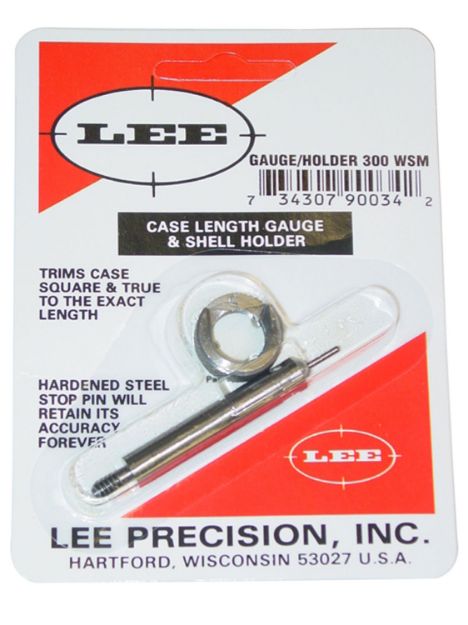 Picture of Lee Precision 90034 Case Length Gauge  Silver 300 WSM Steel