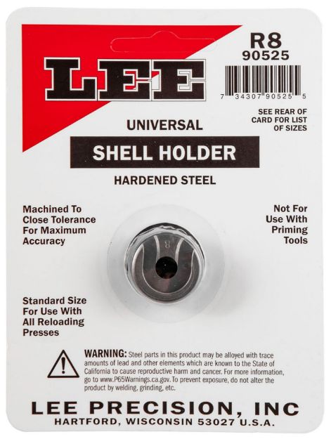 Picture of Lee Precision 90525 Shell Holder Universal #8R 32 Win / 348 Win / 40/65 / 45/70