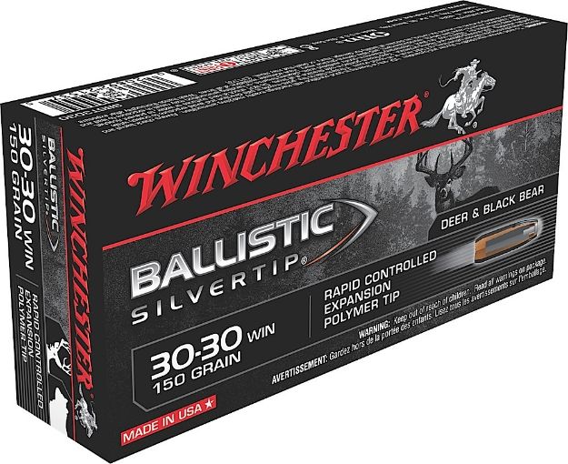 Picture of Winchester Ammo SBST3030 Ballistic Silvertip  30-30Win 150gr Rapid Controlled Expansion Polymer Tip 20 Per Box/10 Case